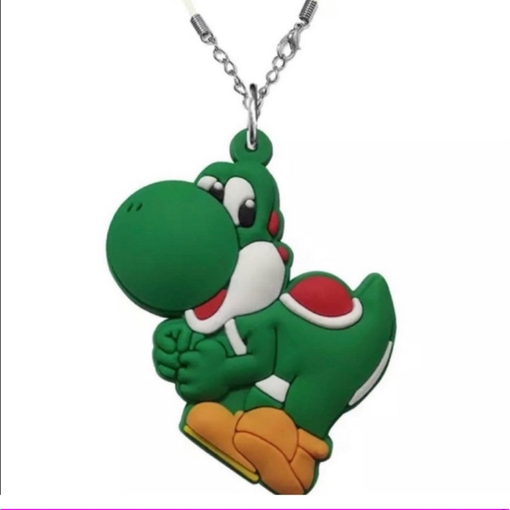 New Unisex Yoshi Lovers Nintendo Figure Pendant Adjustable Necklace - Picture 2 of 9